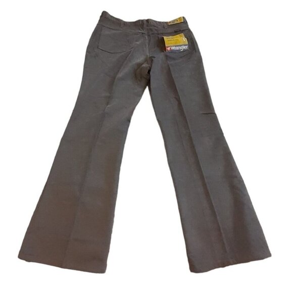 Vintage Wrangler Mens Brushed Corduroy Trousers 38x32 New RARE Gray USA Made